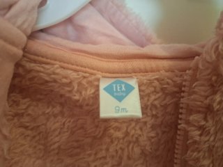 Chaqueta rosa peluche cremallera