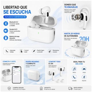 Auriculares Inalámbricos A5 Bluetooth 5.3