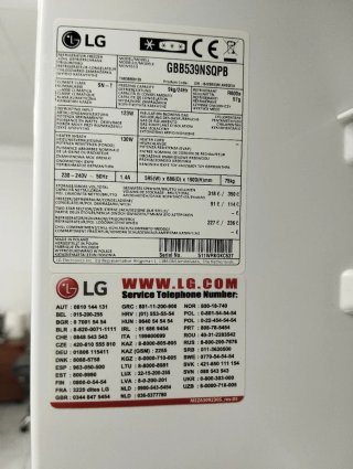 Nevera Marca LG No Frost