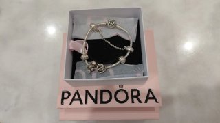 Pulsera Pandora Acero con Dijes...