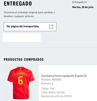 A ESTRENAR:Camiseta España Euro'24 Merino 6 Adidas