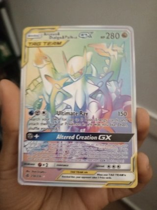 Arceus Dialga Palkia GX TAG TEAM Carta Pokémon