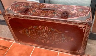 Set decorativo Marroquí Mesita, estantería y baúl