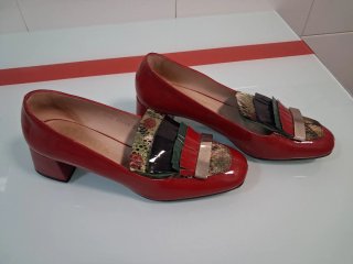 Zapatos charol C Doux Menorca multicolor talla 38