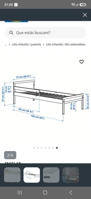 Estructura cama infantil IKEA