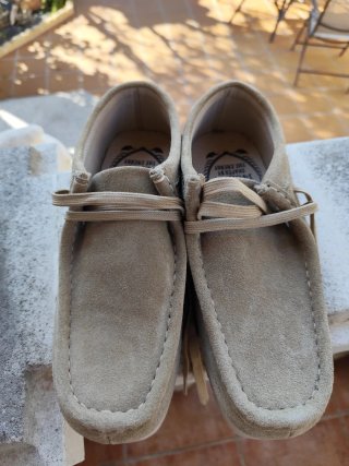 Zapatos de ante beige