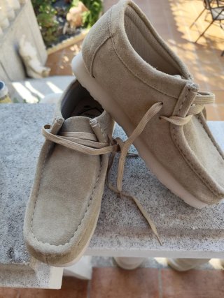 Zapatos de ante beige