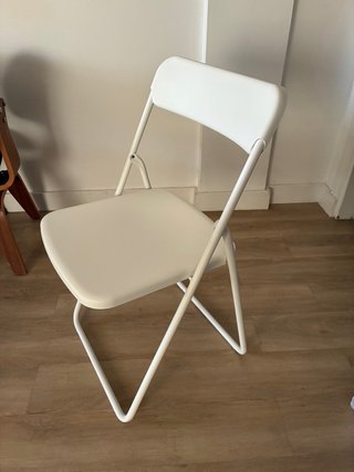 Sillas plegables blancas Ikea