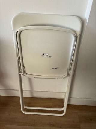 Sillas plegables blancas Ikea