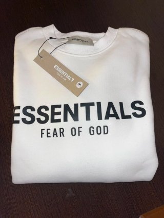 ESSENTIALS Sudadera Blanca Talla S