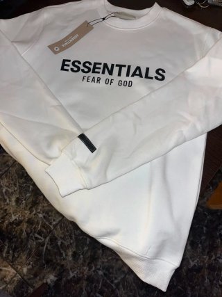 ESSENTIALS Sudadera Blanca Talla S