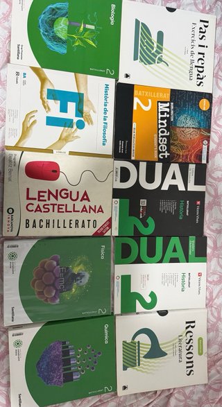 libros para segundo de bachillerato, 20€ cada uno
