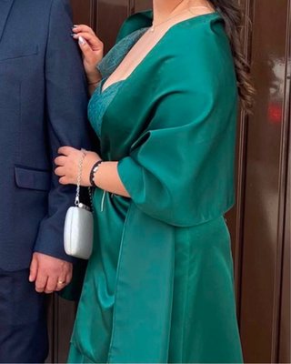 Vestido elegante verde fiesta boda