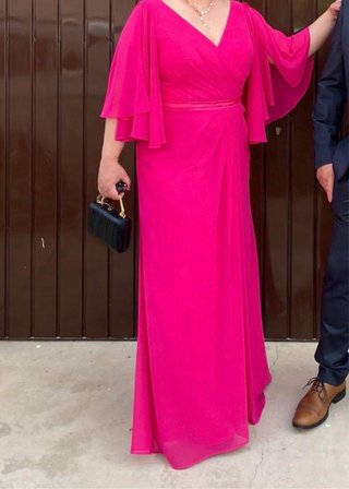 Vestido elegante verde fiesta boda