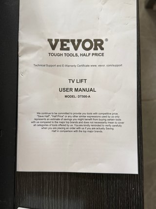 Elevador TV VEVOR Motorizado Nuevo