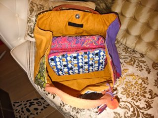 JUEGO BOLSO PATCHWORK Y NECESER A JUEGO ZARA