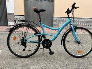 Bicicleta de paseo azul