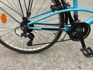 Bicicleta de paseo azul