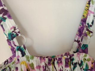 Vestido estampado floral talla única