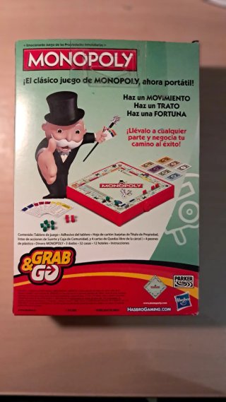 Monopoly Grab & Go Juego de Viaje