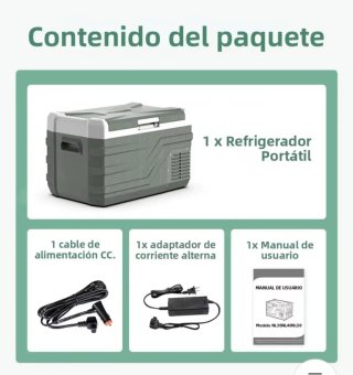Nevera Portátil 25L Compresor 12V