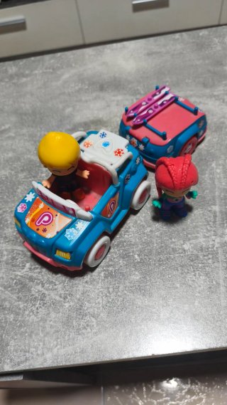 Pin y Pon Coche Nieve con Remolque