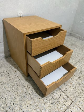 Cajonera de madera 3 cajones