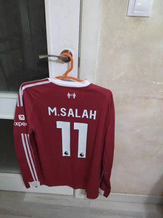 Camiseta Liverpool Adidas Manga Larga Roja