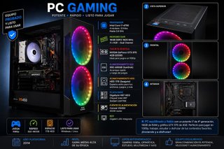 PC Gaming Intel i7 GTX 970 16GB RAM SSD 480GB