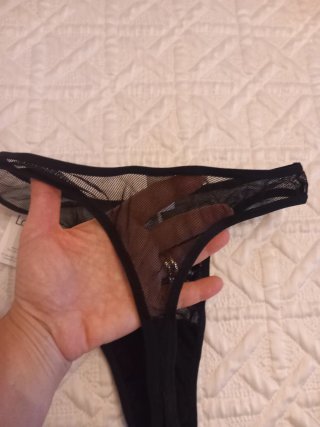 Perizoma donna pizzo nero Lovable taglia IT. 3