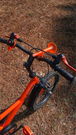 Bicicleta infantil naranja