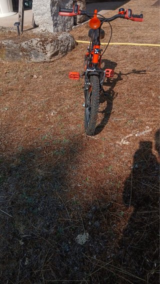 Bicicleta infantil naranja