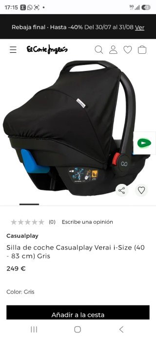 Silla de coche para bebé