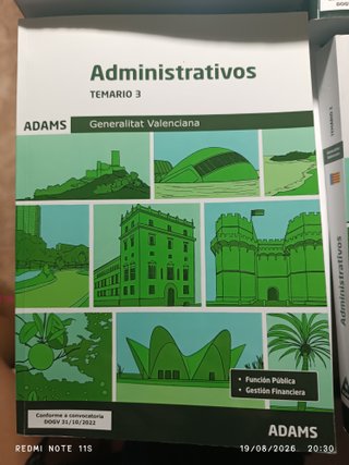 Temario de C1 administrativo GVA de adams