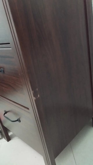 Cajonera, comoda de madera oscura por mudanza