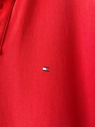Tommy Hilfiger polo camiseta rojo talla L #C001