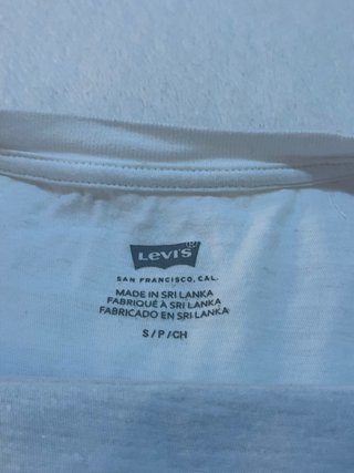 Camiseta manga corta Levi's Blanca Azul S mujer
