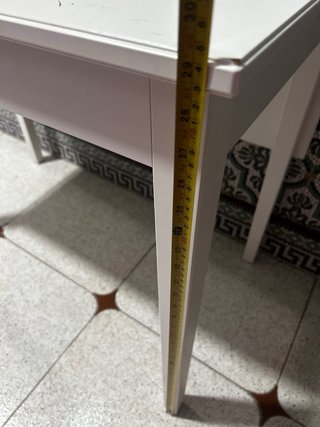 Mesa de cocina extensible con cajón
