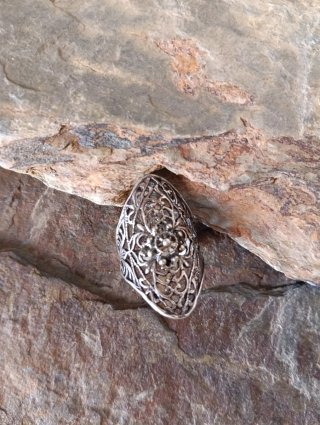 Anillo Filigrana Plata Ley ( vintage)