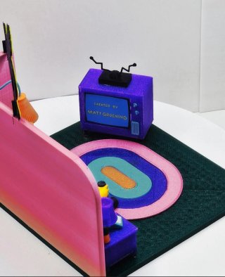 Diorama Os Simpsons Família Completa