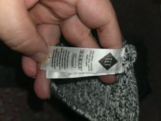 Jersey de punto gris y negro