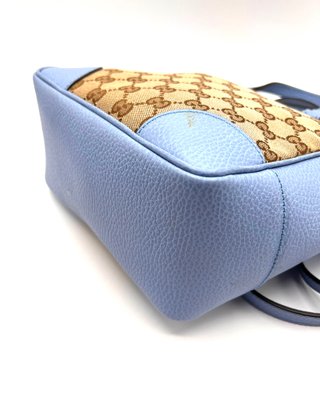 Bolso Gucci Bree Canvas GG Azul/Marrón