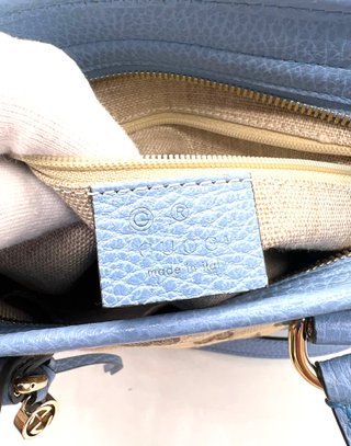 Bolso Gucci Bree Canvas GG Azul/Marrón