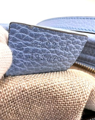 Bolso Gucci Bree Canvas GG Azul/Marrón