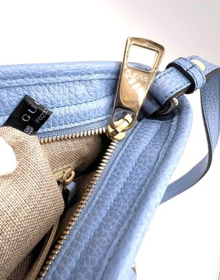 Bolso Gucci Bree Canvas GG Azul/Marrón