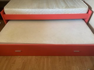Cama nido roja 190x90