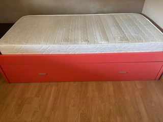 Cama nido roja 190x90