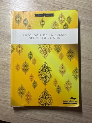 Libro: Antología de la poesía del siglo de oro.