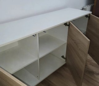 Aparador cómoda madera y blanco buen estado