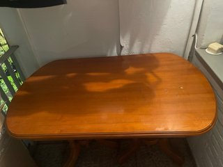 Mesa de comedor extensible roble